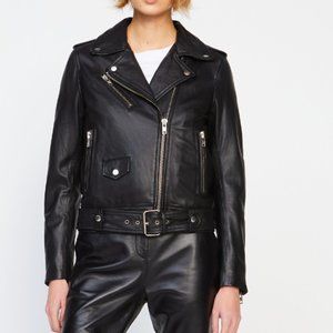Stand Studio Black Polly Biker Jacket